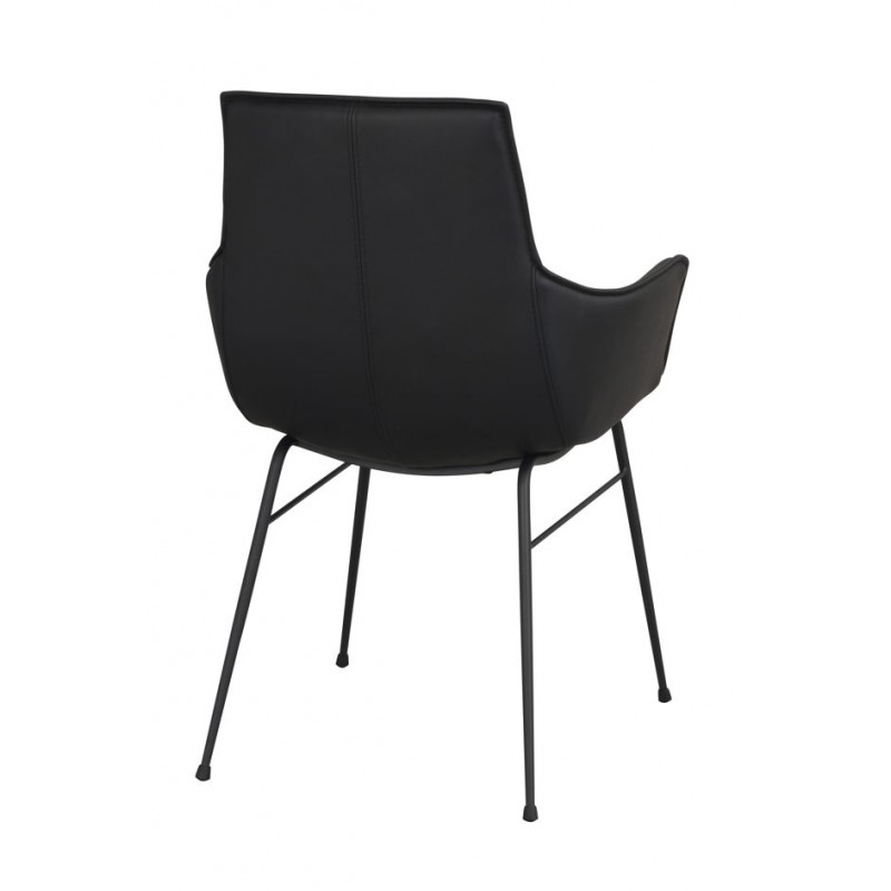 RO Lowell Fixed Arm Chair Black/Black